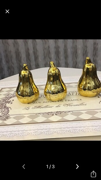 Üçlü gold obje