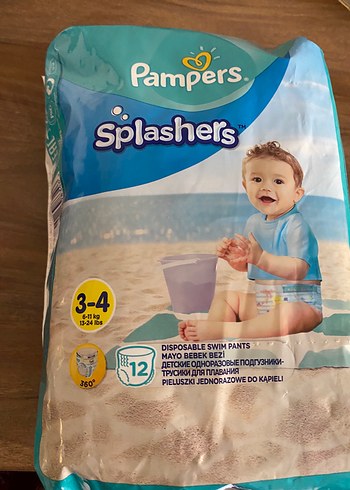 Pampers Splashers 3-4 Yaş Tek Kullanımlık Mayo - Görsel 2