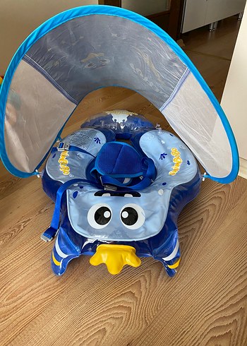 Çocuklar için Mavi Şişme Yüzme Simidi - Görsel 5