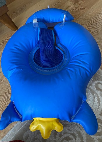 Çocuklar için Mavi Şişme Yüzme Simidi - Görsel 7