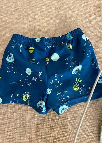 Çocuklar için Baskılı Mavi deniz şortu - Görsel 2