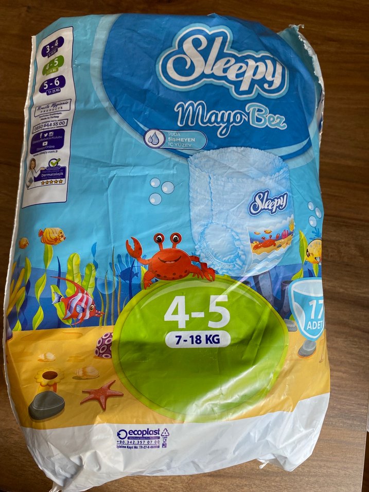 Sleepy 4-5 Beden Yüzme Bezi 7-18 KG - Görsel 2