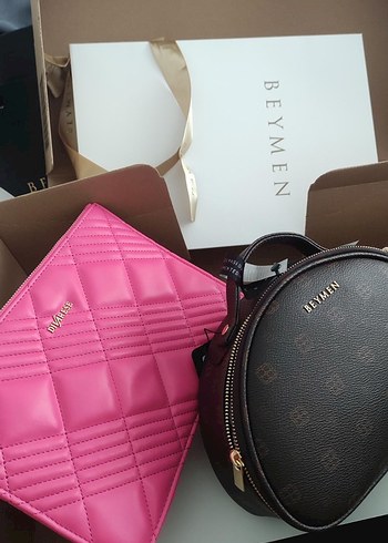 Pembe Deri Kadın El Çantası - Görsel 4