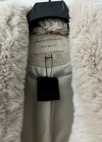 Kürk Detaylı Beymen Palto - Görsel 6