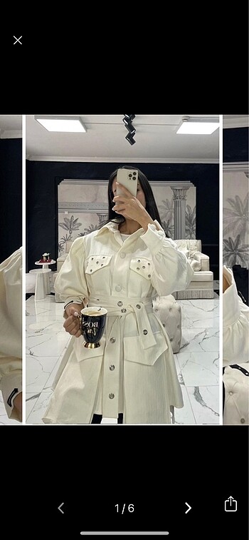 Sümeyye kaçmaz model krem ceket