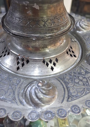 Gri İşlemeli Antika abdestlik - Görsel 4