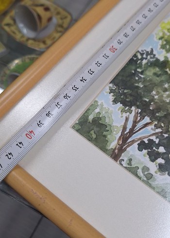 Pastel Renkli Çoklu Çerçeveli sulu boya Tablo - Görsel 3