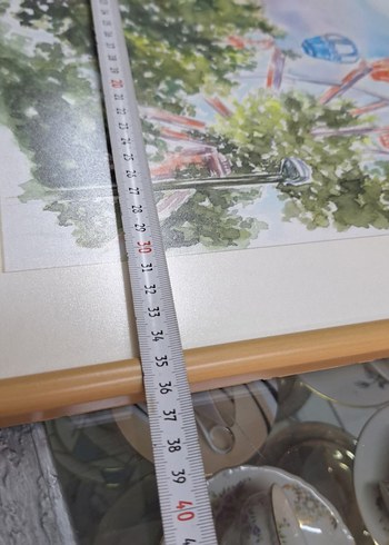 Pastel Renkli Çoklu Çerçeveli sulu boya Tablo - Görsel 4