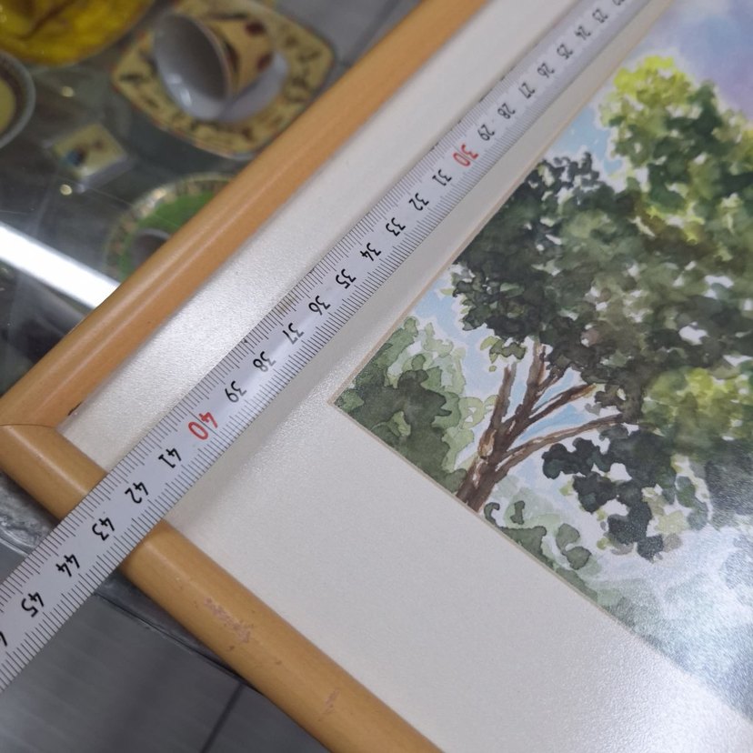 Pastel Renkli Çoklu Çerçeveli sulu boya Tablo - Görsel 3