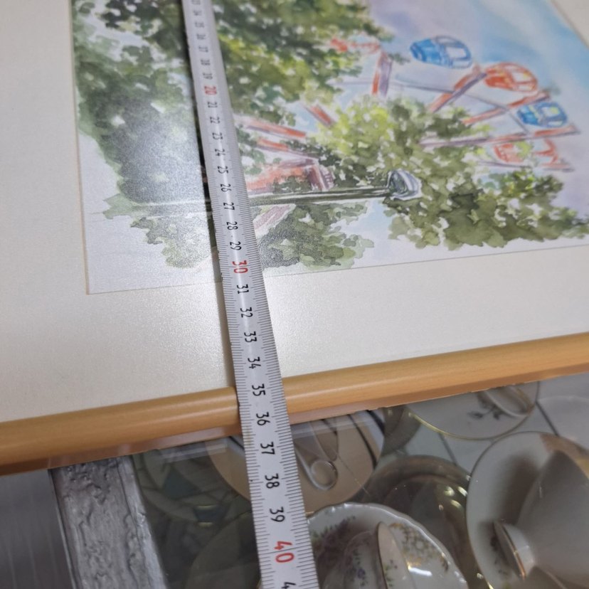 Pastel Renkli Çoklu Çerçeveli sulu boya Tablo - Görsel 4