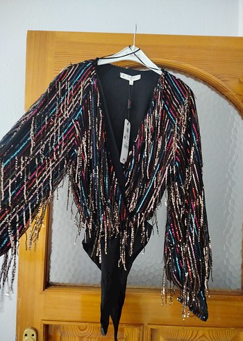 Abiye badysuit sateen marka 36 beden