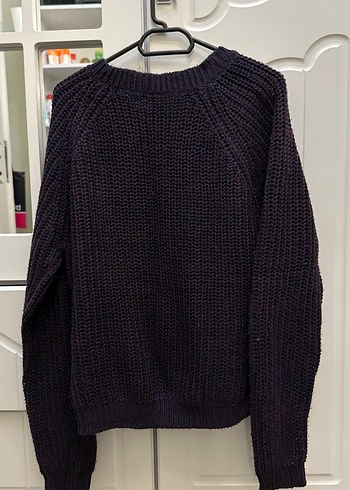 Mor Kadın Triko Kazak Uzun Kollu - Görsel 2