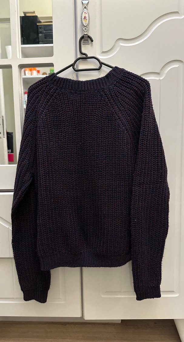 Mor Kadın Triko Kazak Uzun Kollu - Görsel 2