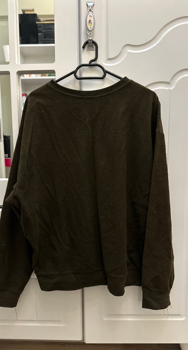 Kahverengi Baskılı Kadın Sweatshirt - Görsel 2