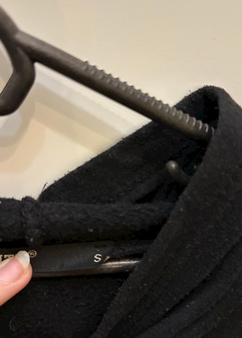 Siyah Fermuarlı Kadın Sweatshirt - Görsel 3