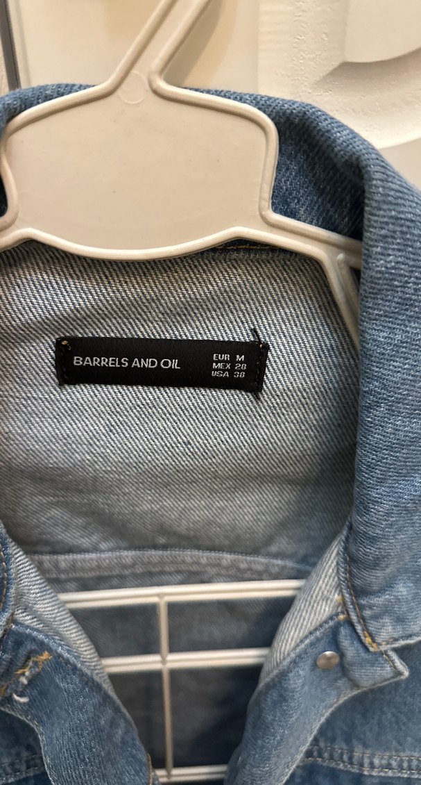 Kadın Mavi Denim Düğmeli Ceket - Görsel 2