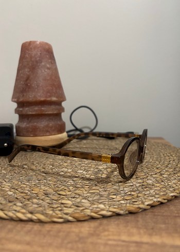 Şeffaf Kahverengi Minimalist Kadın Gözlüğü leopar - Görsel 4