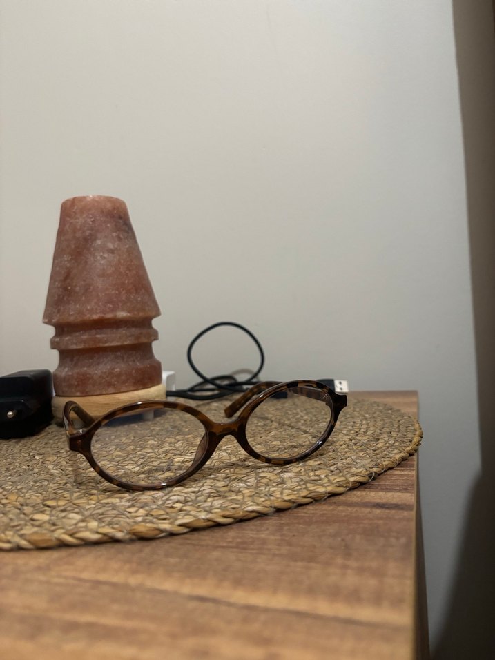 Şeffaf Kahverengi Minimalist Kadın Gözlüğü leopar - Görsel 3