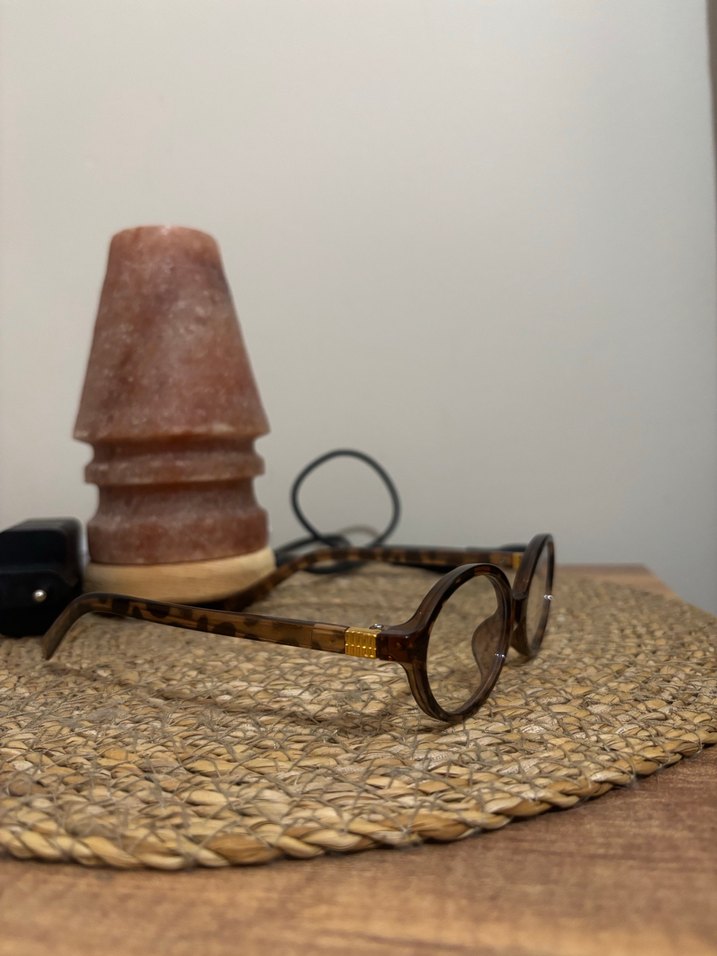 Şeffaf Kahverengi Minimalist Kadın Gözlüğü leopar - Görsel 2