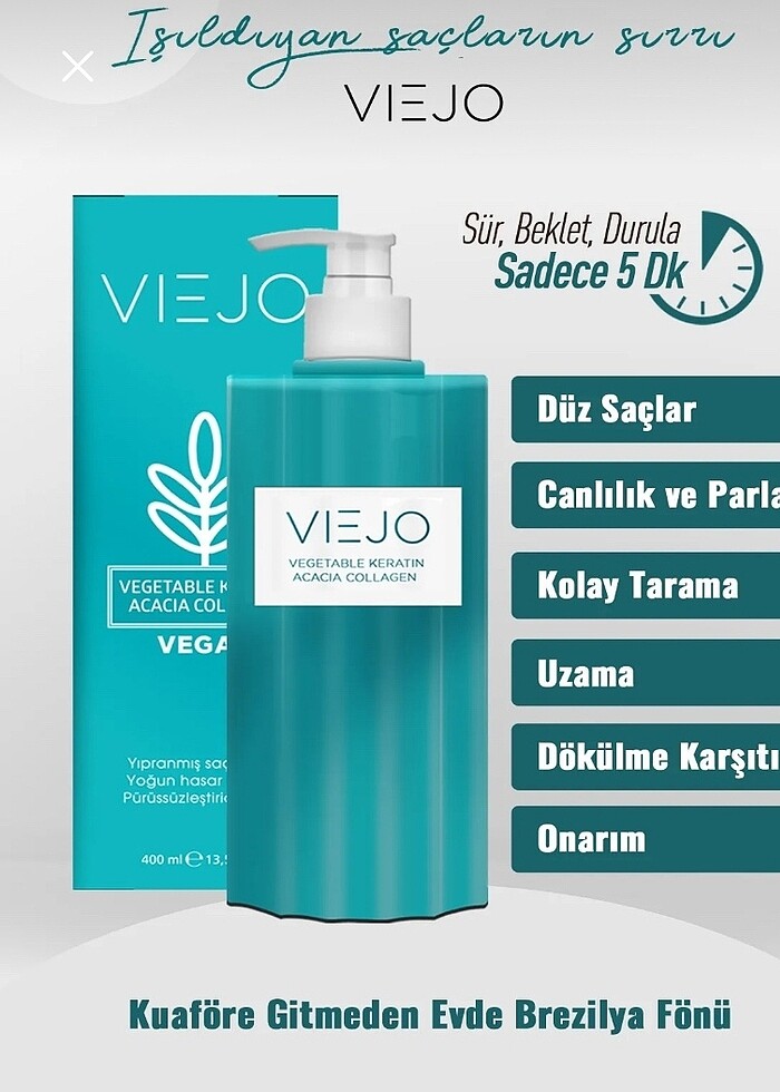 Viejo vegan saç keratini - Görsel 2
