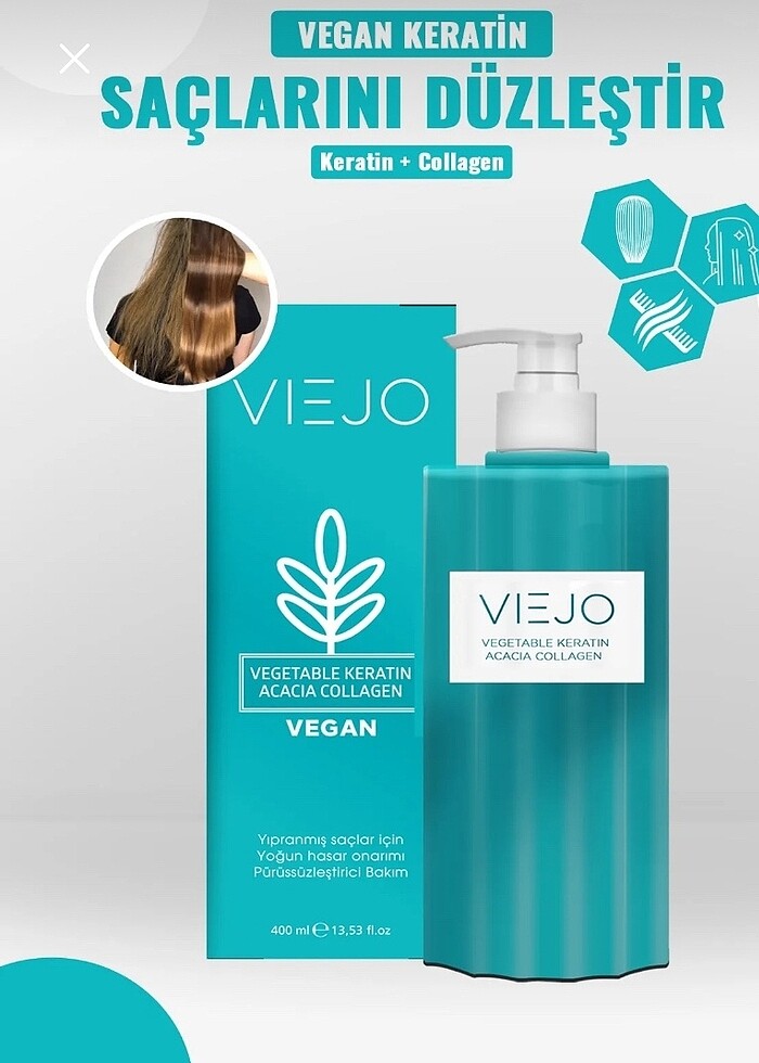 Viejo vegan saç keratini - Görsel 3