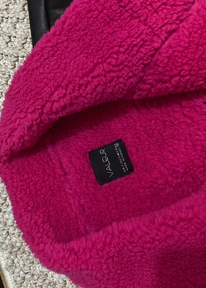 İçi kürklü deri yelek - Görsel 3