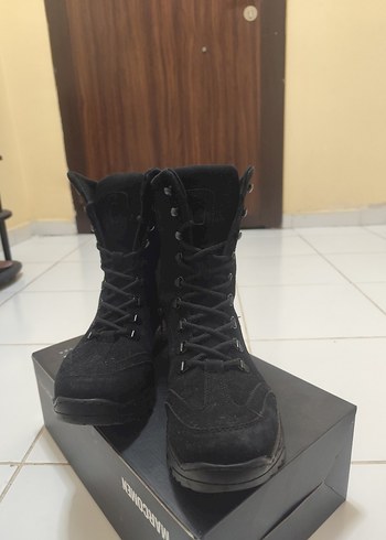 Siyah Süet Kamuflaj Desenli Erkek Bot - Görsel 2