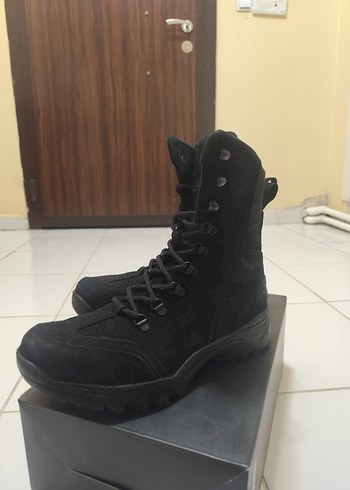 Siyah Süet Kamuflaj Desenli Erkek Bot - Görsel 3