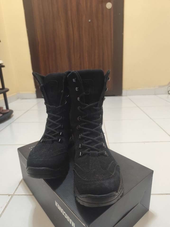 Siyah Süet Kamuflaj Desenli Erkek Bot - Görsel 2