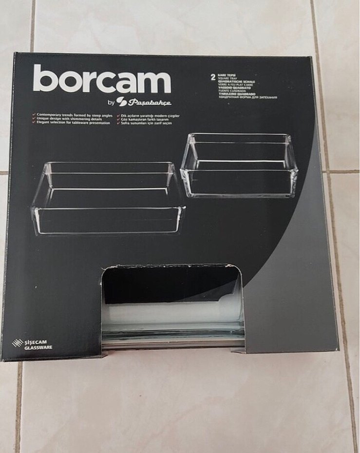 Borcam Cam Kare Fırın Kabı Seti - Görsel 4
