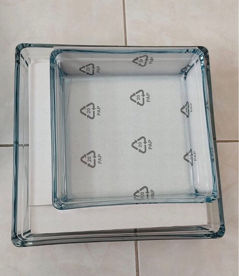 Borcam Cam Kare Fırın Kabı Seti - Görsel 3