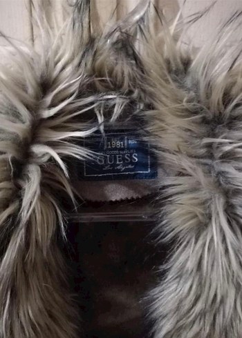 Gri haki Süet Kürklü Kadın Ceket - Görsel 2