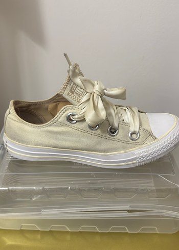 Beyaz Bağcıklı Kadın Spor Ayakkabı - Görsel 5