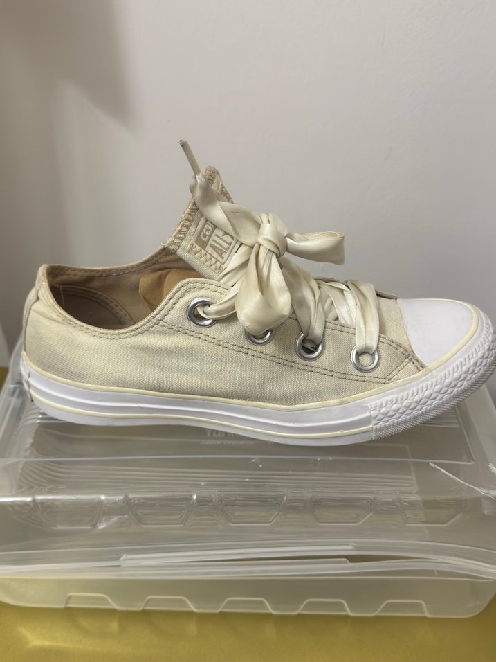 Beyaz Bağcıklı Kadın Spor Ayakkabı - Görsel 5