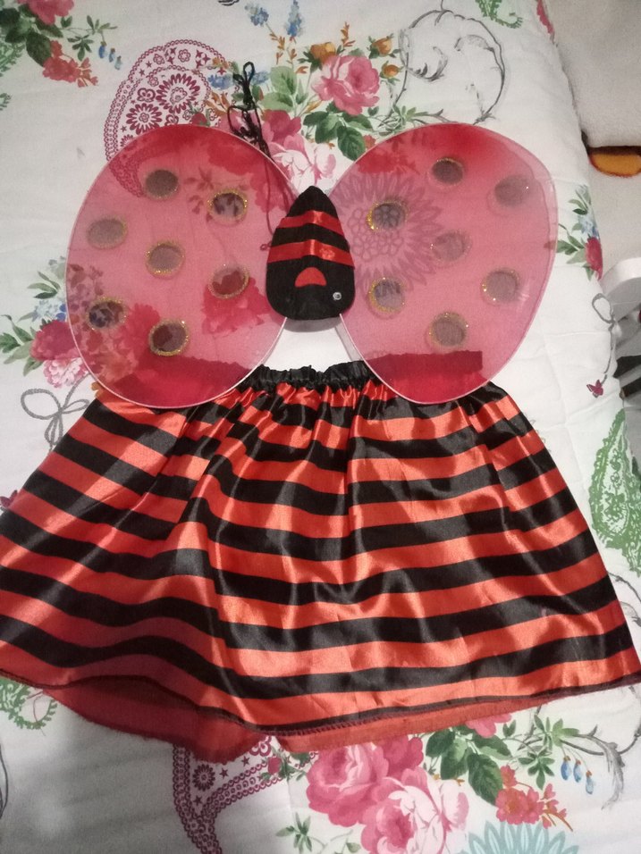 Renkli Zebra Desenli Kız Etek - Görsel 2