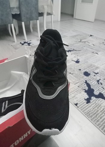 Tonny Black Siyah Elastik Spor Ayakkabı - Görsel 2