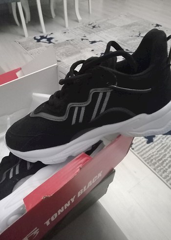 Tonny Black Siyah Elastik Spor Ayakkabı - Görsel 4
