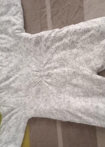 Gri Fermuarlı Bebek Tulumu - Görsel 2