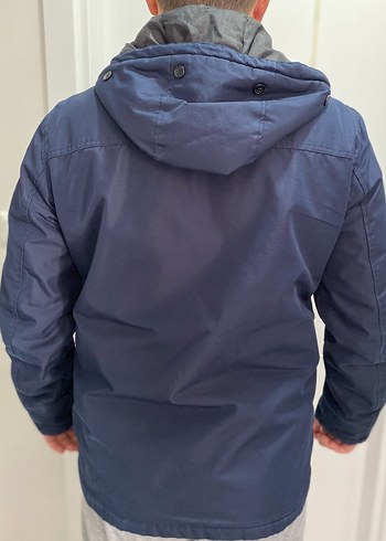 lumberjack Lacivert Kapüşonlu Mont LARGE BEDEN - Görsel 8