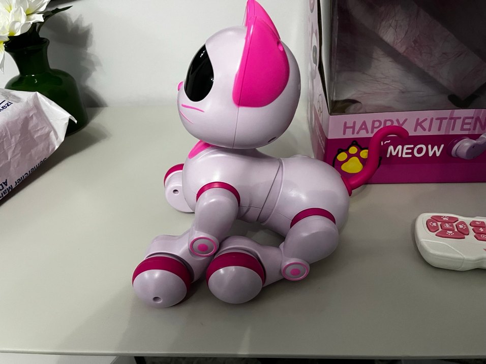 Uzaktan Kumandalı Pembe Akıllı Kedi Oyuncağı - Görsel 5