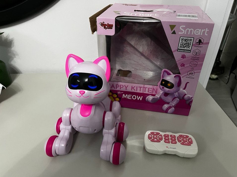 Uzaktan Kumandalı Pembe Akıllı Kedi Oyuncağı - Görsel 4