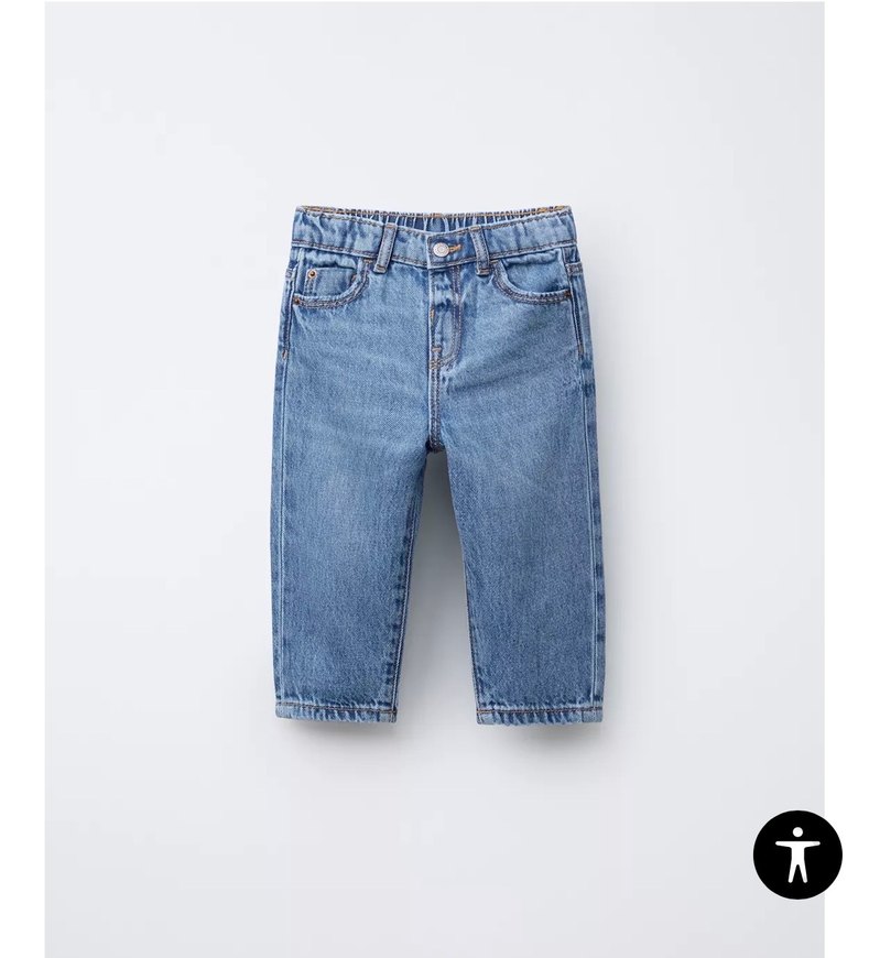 Zara 3-4 Yaş Kot Pantolon 104cm (yeni) - Görsel 5