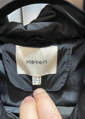 Koton 38 Beden (M) Şişme Uzun Mont - Görsel 13