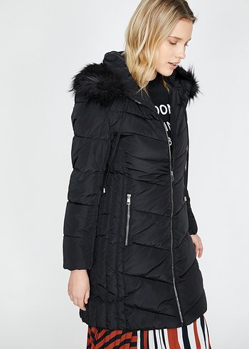 Koton 38 Beden (M) Şişme Uzun Mont - Görsel 6