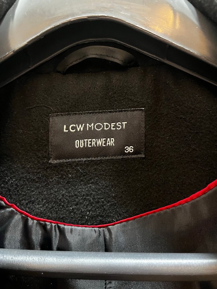 LCW 36 Beden Kaşe Kaban - Görsel 2