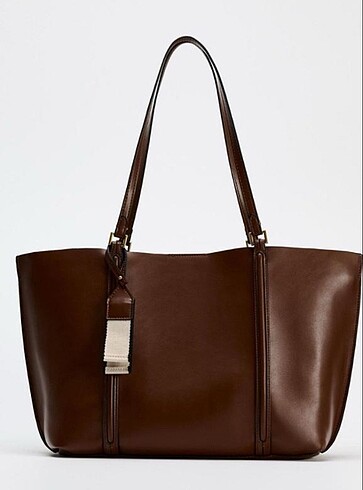 ZARA KAHVERENGİ TOTE ÇANTA