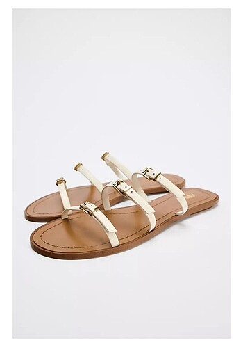 Zara Zara Düz Sandalet Terlik