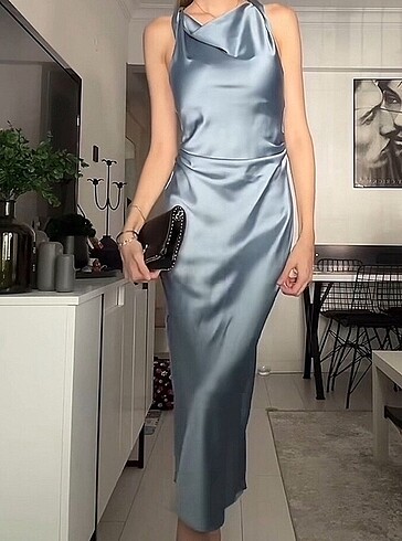 Zara Zara Saten Elbise