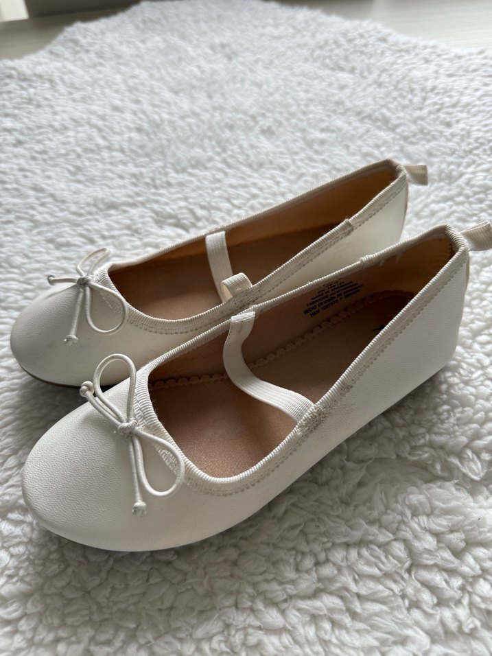 Kız Çocuk Beyaz Modern Klasik Babet hm - Görsel 4