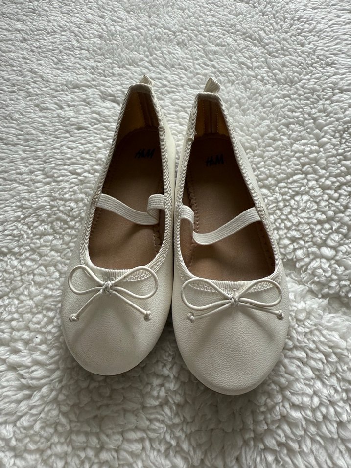 Kız Çocuk Beyaz Modern Klasik Babet hm - Görsel 5